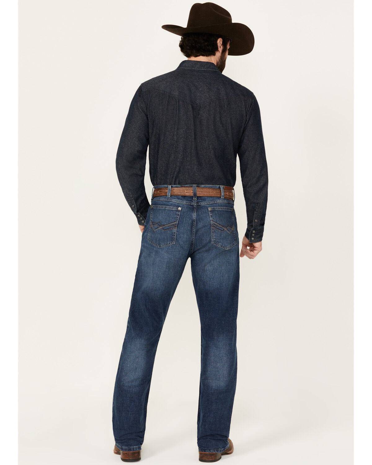 Image #3 - Wrangler 20X Men's Medium Wash Harper Slim Bootcut Stretch Denim Jeans, Medium Wash, hi-res