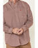 Image #3 - Ariat Men's FR Check Plaid Print Long Sleeve Button Down Work Shirt, Wine, hi-res