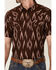Image #3 - Cody James Men's Treaty Southwestern Print Short Sleeve Snap Western Shirt, Burgundy, hi-res