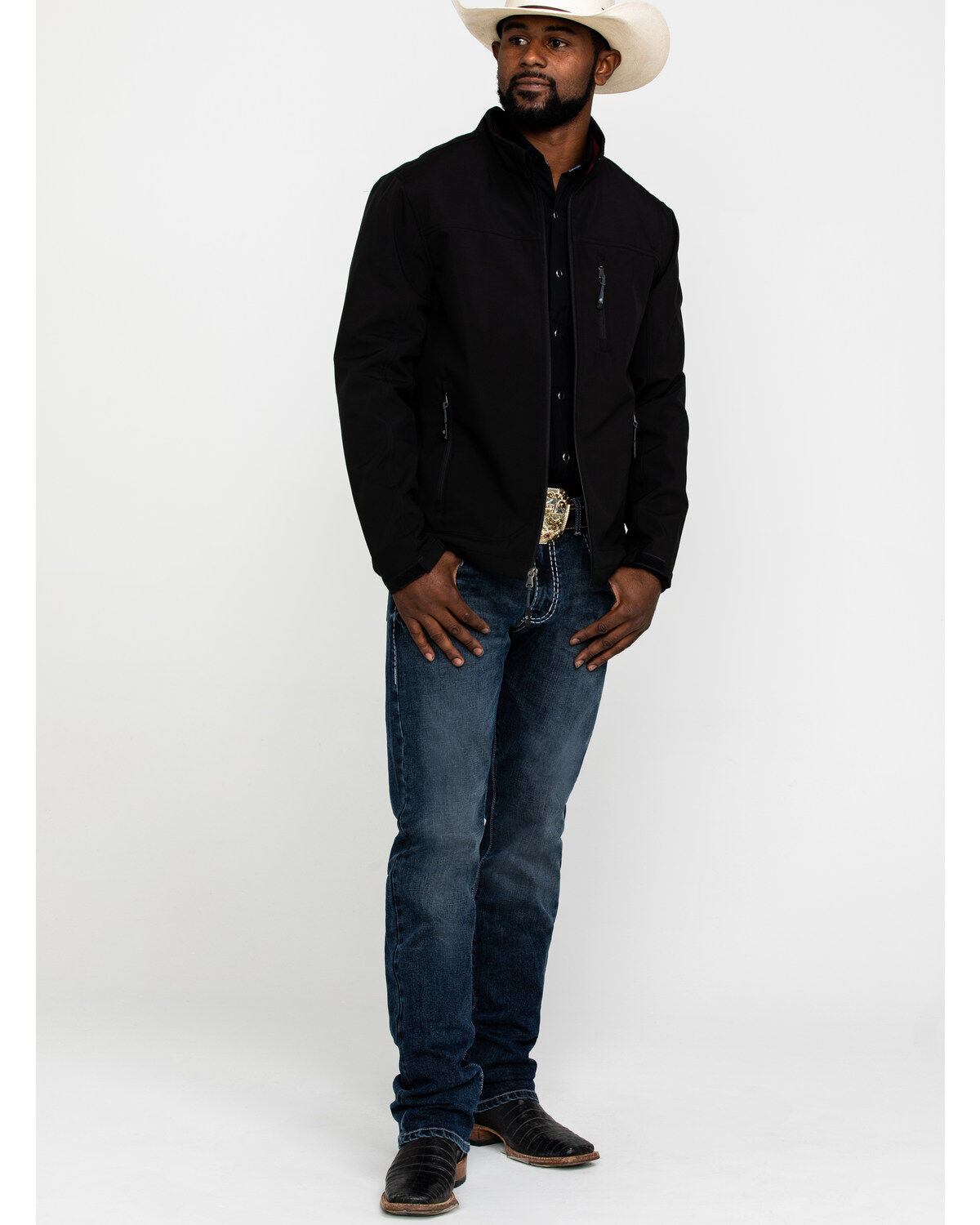 Image #6 - Cody James Core Men's Black Steamboat Bonded Jacket, , hi-res