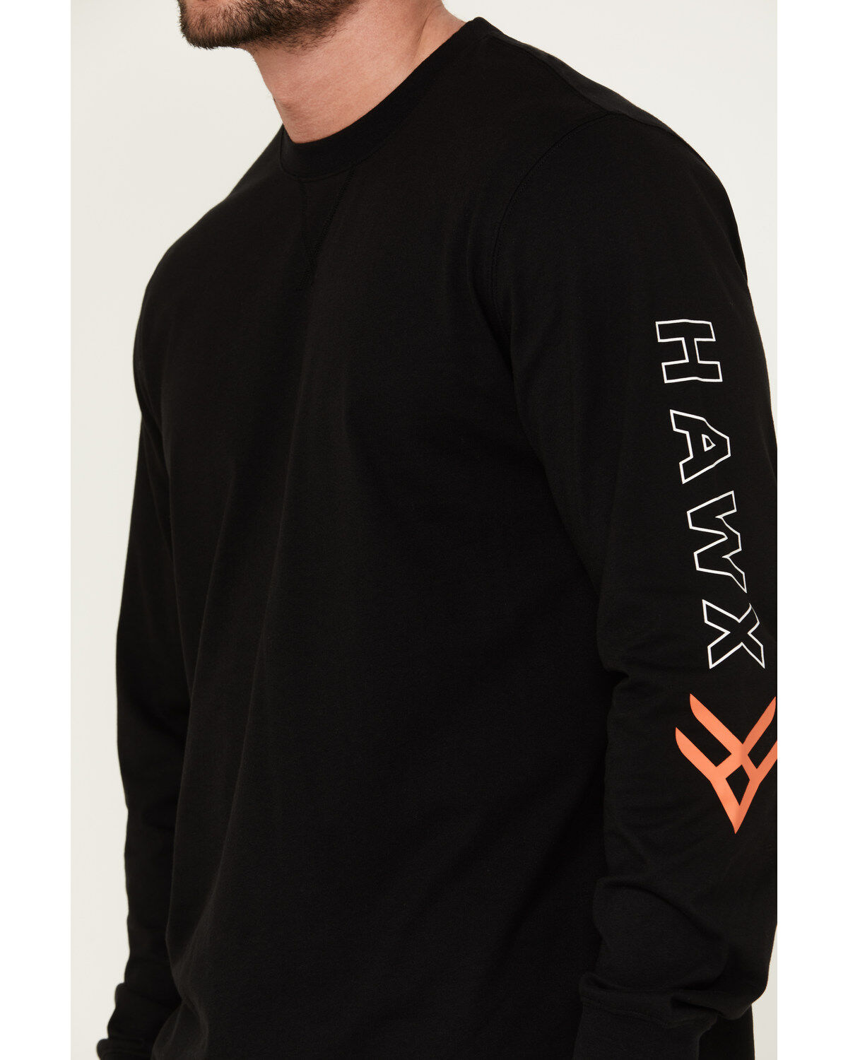 Product Name:  Hawx Men's Logo Long Sleeve Knit Work T-Shirt - Tall