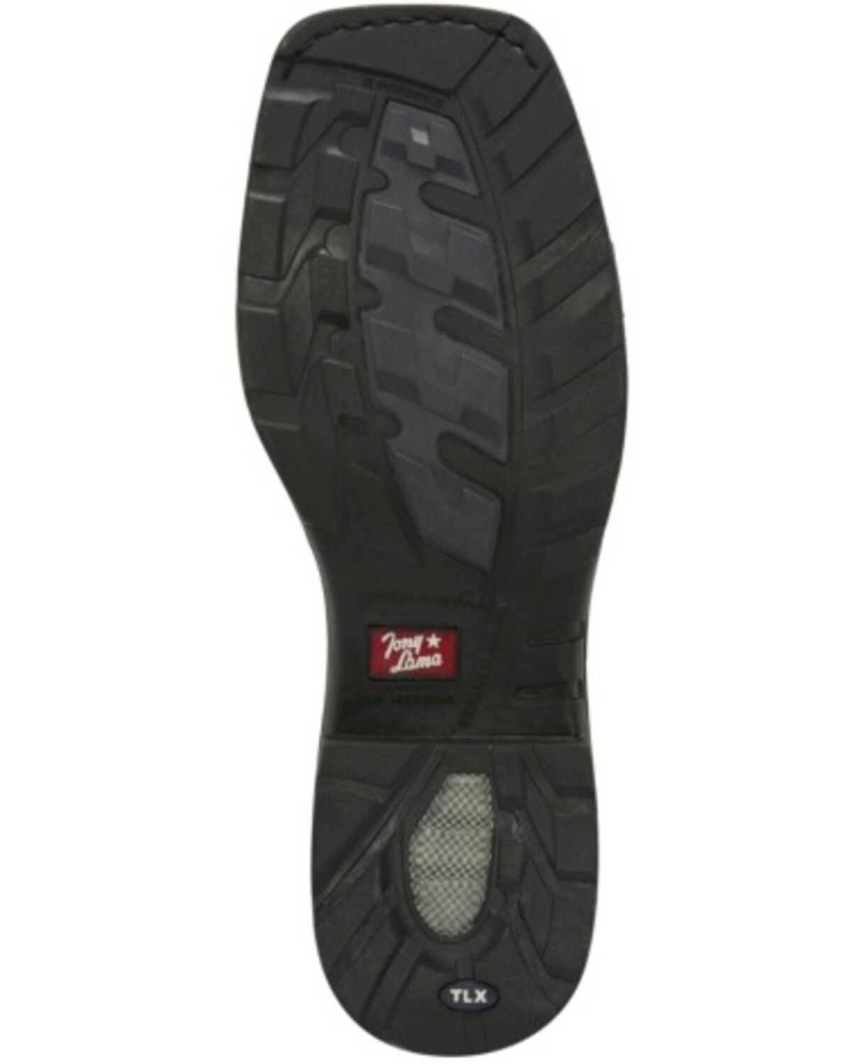 Image #6 - Tony Lama Men's Diboll Diamond Plate Western Work Boots - Composite Toe, Silver, hi-res