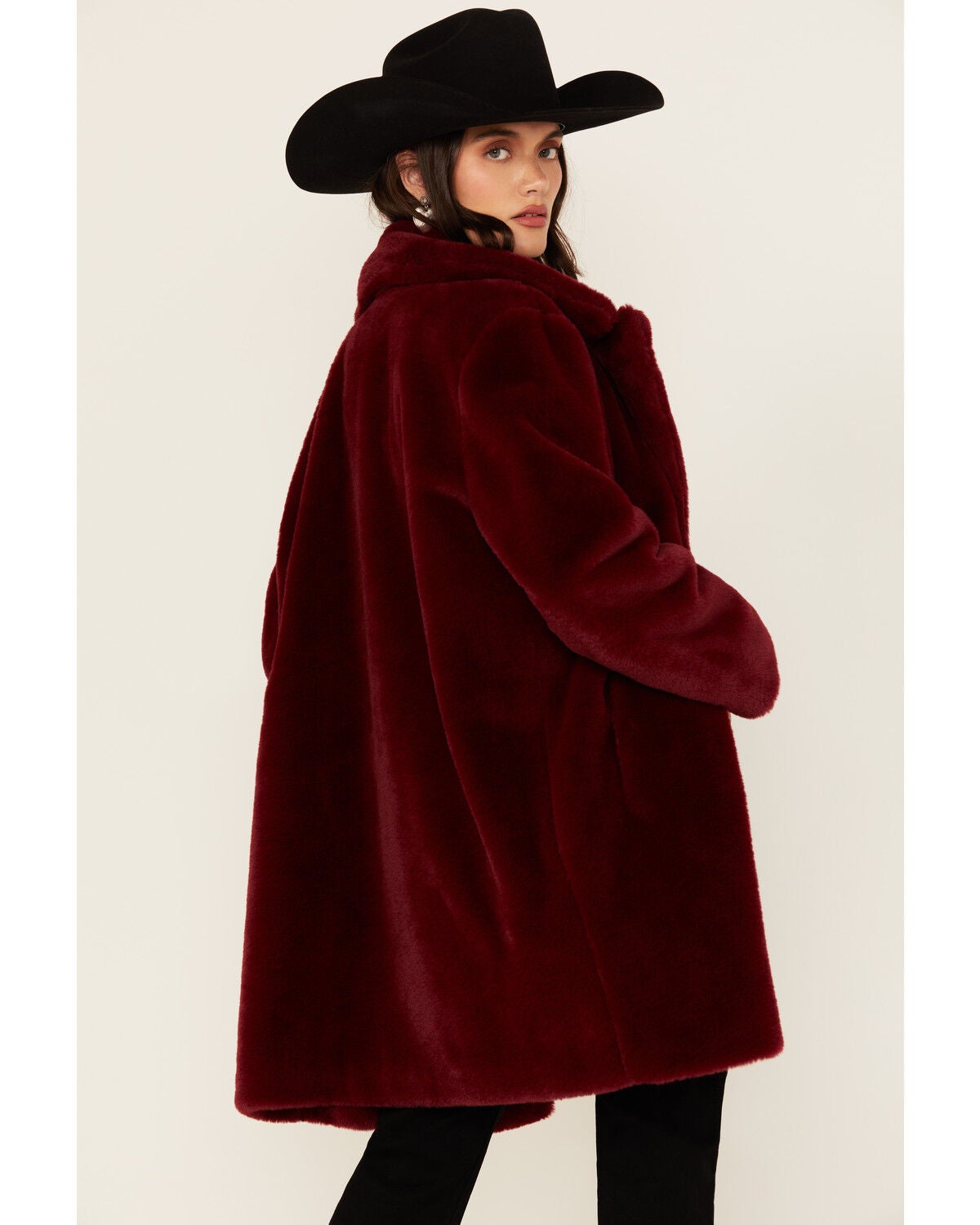 Image #4 - Urban Republic Women's Faux Fur Long Coat, , hi-res