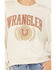 Image #4 - Wrangler Women's Modern Oversized Logo Crewneck Sweatshirt, White, hi-res