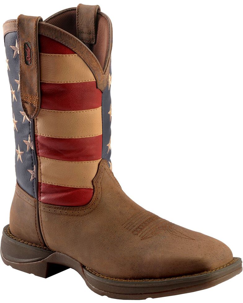 Rebel by Durango Men's Steel Toe American Flag Western Work Boots Boot Barn