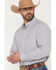 Image #2 - Ariat Men's Pro Series Blaire Plaid Print Long Sleeve Button-Down Western Shirt - Tall, Grey, hi-res