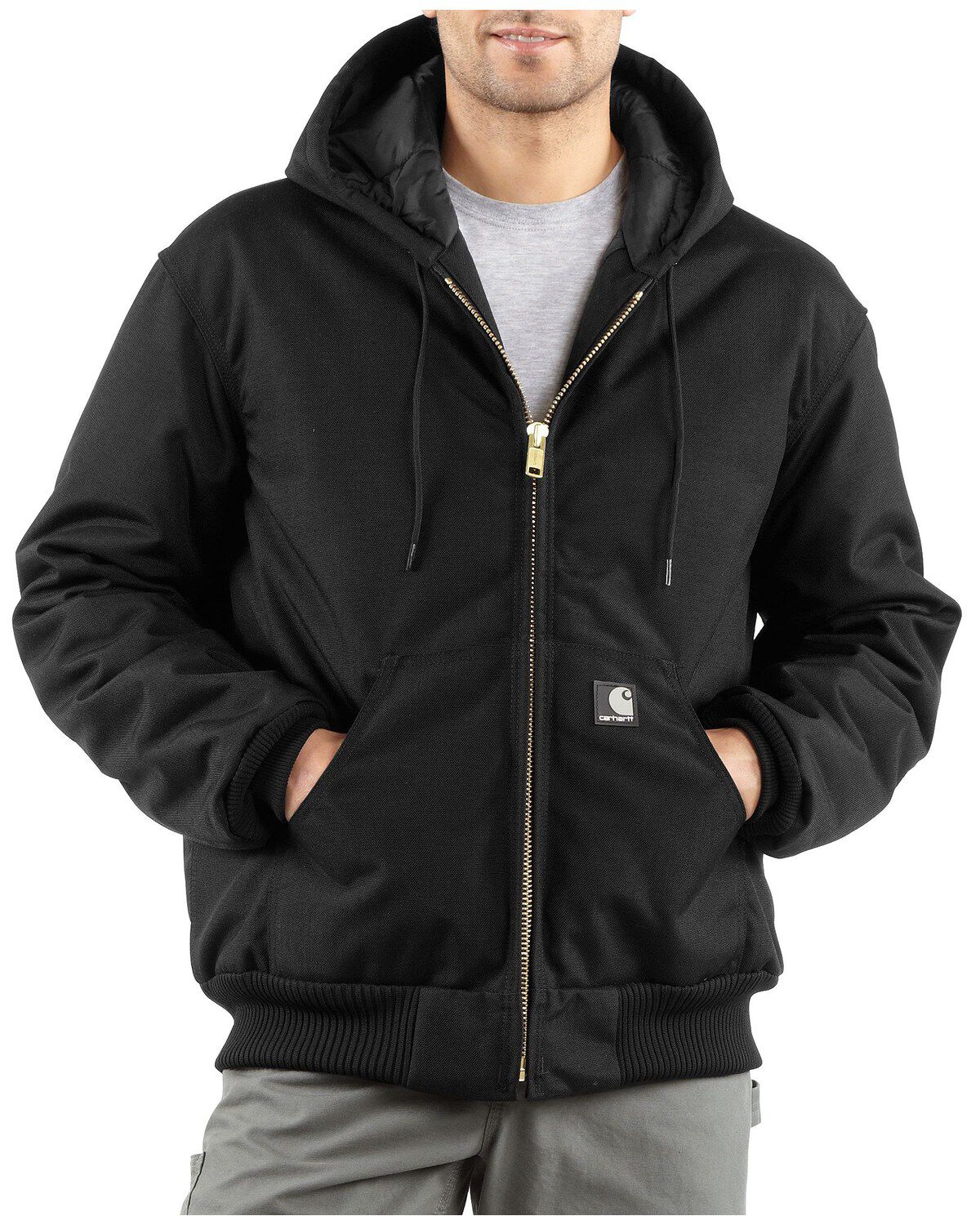 Image #1 - Carhartt Extremes® Men's Quilt-Lined Sandstone Active Work Jacket - Big & Tall, , hi-res