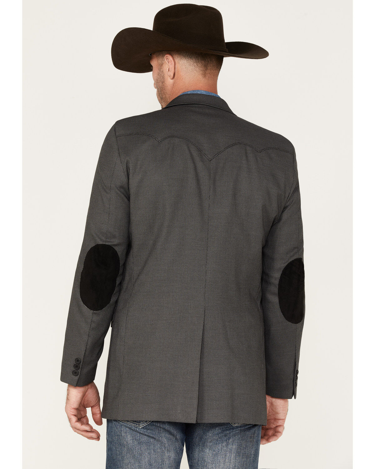 Image #4 - Circle S Men's Plano Sportcoat, Black, hi-res