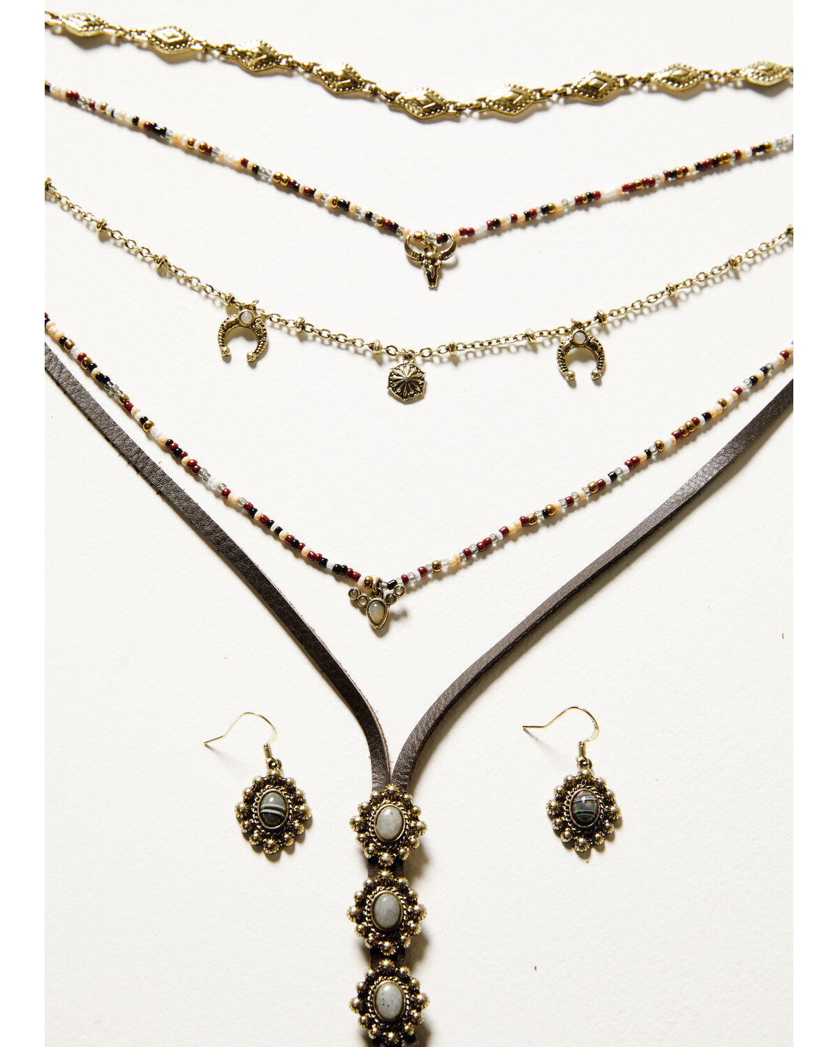 Image #2 - Shyanne Women's Soleil Layered Jewelry Set - 2 Piece, Gold, hi-res
