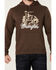 Image #3 - Wrangler Men's Boot Barn Exclusive Cowboy Rope Hooded Sweatshirt, Chocolate, hi-res
