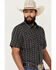 Image #2 - Gibson Men's Disco Ball Geo Print Short Sleeve Snap Western Shirt, Navy, hi-res