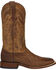 Image #7 - Lucchese Handmade Cognac Ryan Shark Cowboy Boots - Square Toe , , hi-res