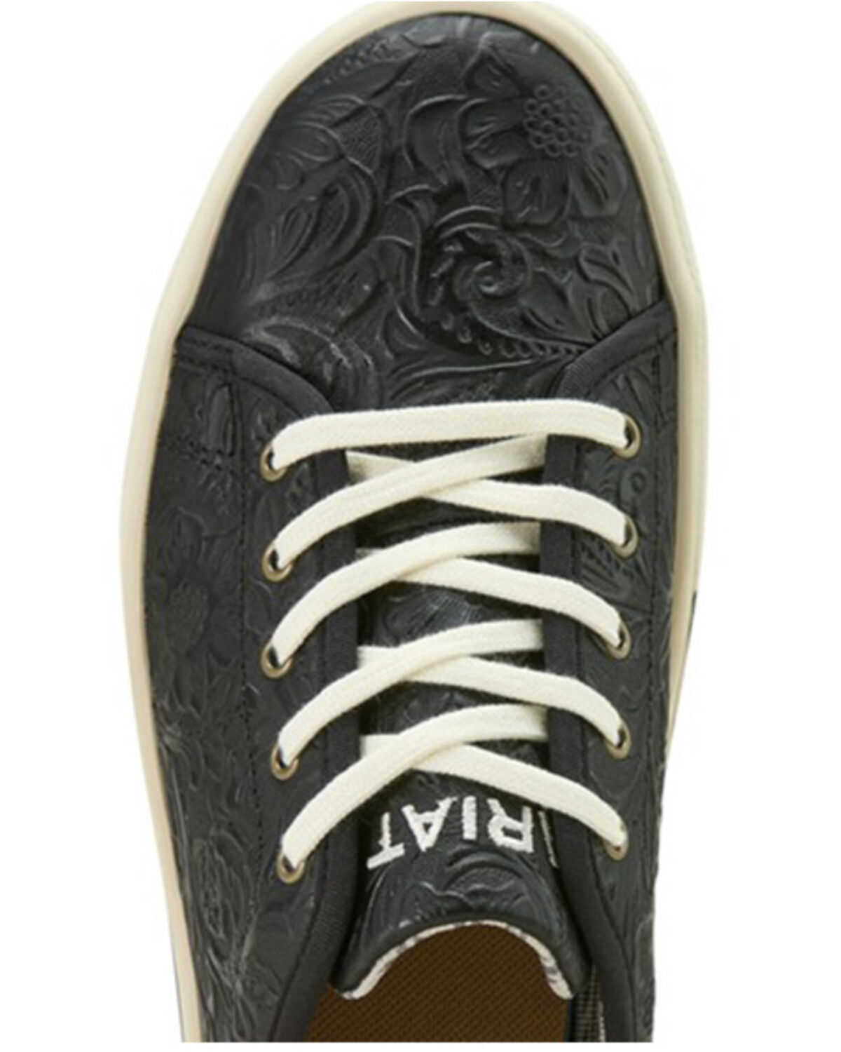 Image #4 - Ariat Women's Skylar Embossed Casual Shoes, Black, hi-res