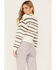 Cleo + Wolf Women's Abstract Stripe Cropped Knit Sweater, Ivory, hi-res