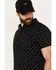 Brixton Men's Charter Geo Print Short Sleeve Button-Down Shirt, Black, hi-res