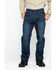 Image #2 - Hawx Men's Medium Dark Wash Stretch Work Denim Jeans, Indigo, hi-res