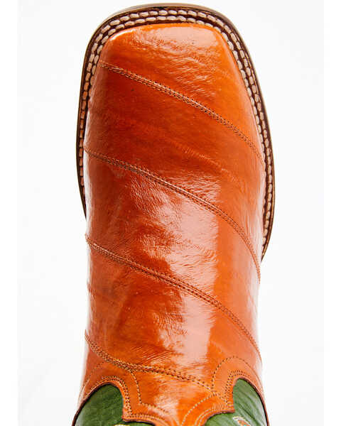 Image #6 - Dan Post Men's Camel Eel Exotic Western Boots - Broad Square Toe , Multi, hi-res