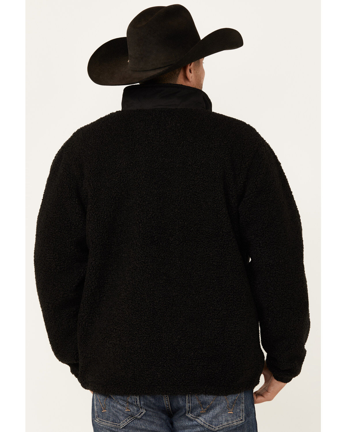 Image #4 - Ariat Men's Odessa Sherpa Lightweight Jacket, Black, hi-res