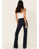 Image #3 - Wrangler Retro Women's Faithlyn Dark Wash High Rise Trouser Jeans , , hi-res
