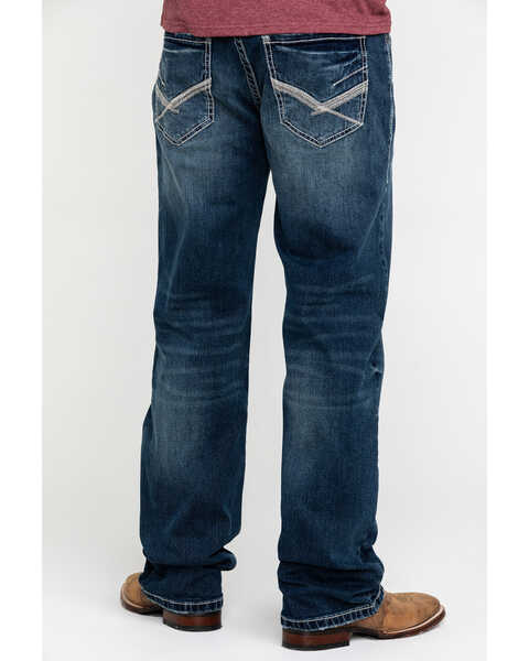Image #1 - Rock & Roll Denim Men's Reflex Double Barrel Dark Vintage Relaxed Straight Jeans , , hi-res
