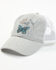 Image #1 - Shyanne Women's Wild & Free Butterfly Mesh-Back Ball Cap, Light Grey, hi-res