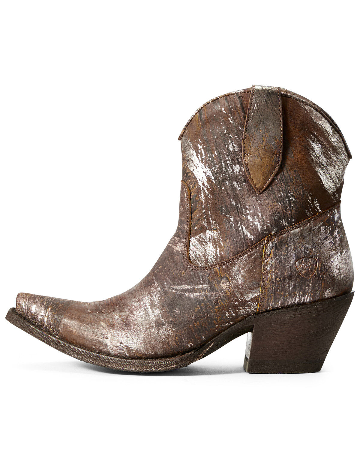 silver western booties