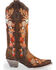 Corral Women's Floral Embroidered Lamb Western Boots - Snip Toe, Chocolate, hi-res