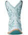 Image #4 - Lane Women's Robin Outlay Western Booties - Snip Toe, Blue, hi-res
