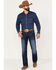 Cinch Men's Ian Medium Wash Slim Boot Performance Stretch Denim Jeans, Indigo, hi-res