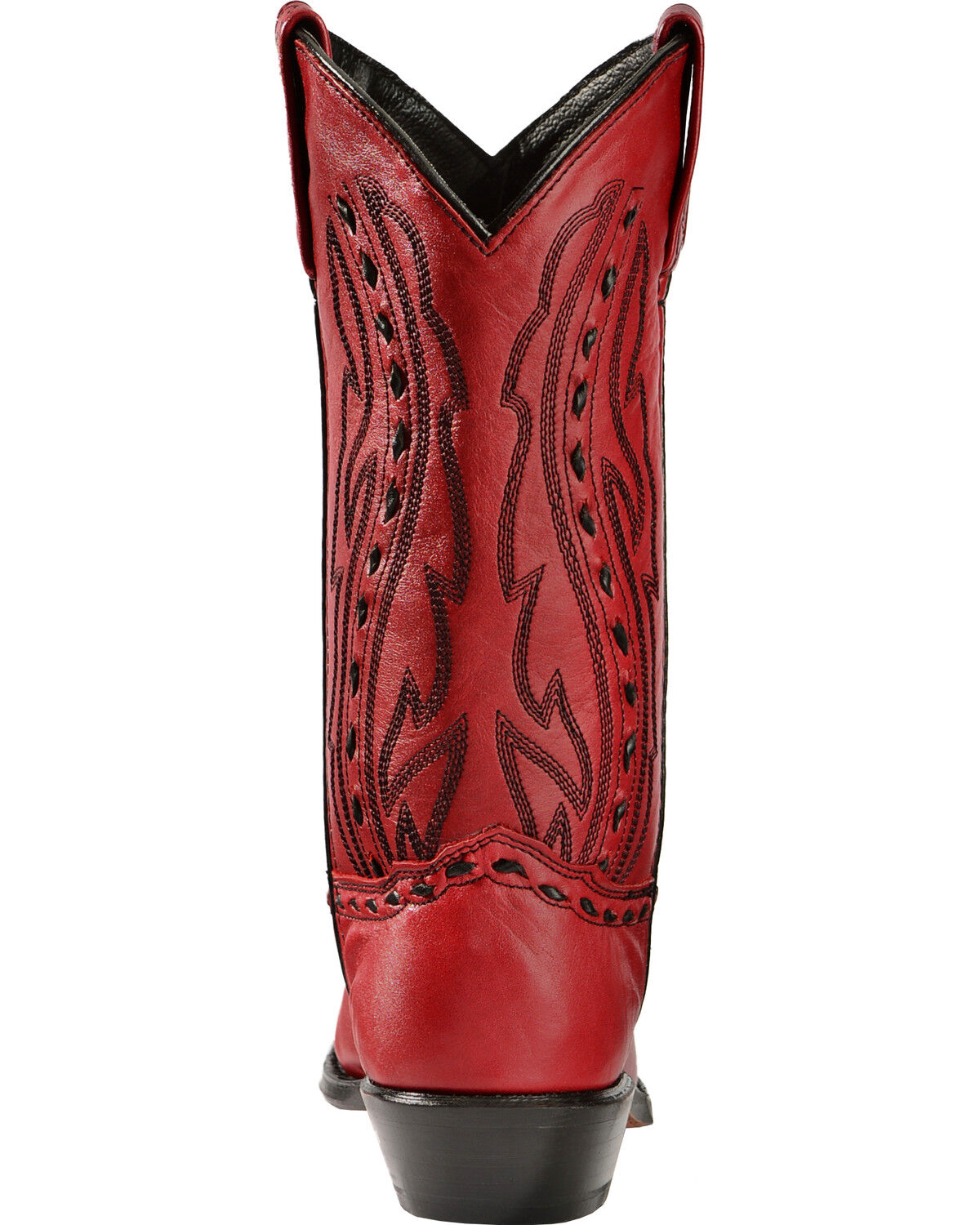 Image #7 - Abilene Women's Whipstitched Western Boots - Snip Toe, Red, hi-res