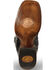 Image #11 - El Dorado Men's Handmade Full Quill Ostrich Stockman Boots - Broad Square Toe, Black, hi-res