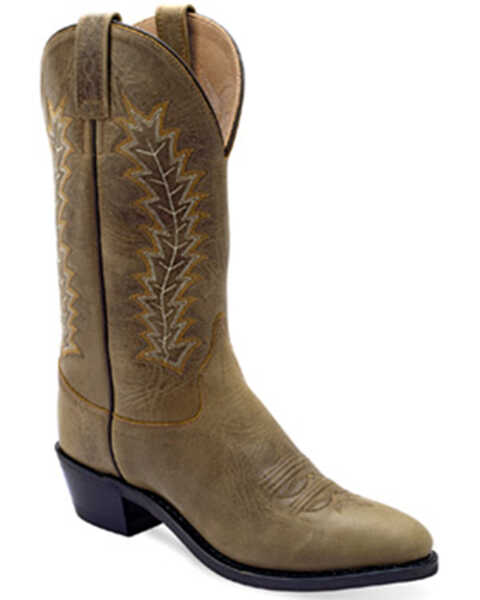 Image #1 - Old West Women's Western Boots - Pointed Toe , Tan, hi-res