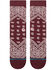 Image #2 - Stance Men's Barrio Crew Socks, Wine, hi-res