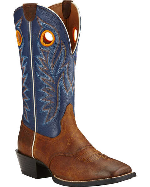 Image #1 - Ariat Men's Federal Blue Sport Outrider Western Boots, , hi-res