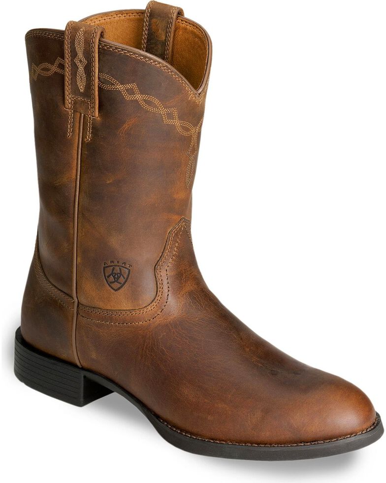 Ariat Men's Heritage Roper 10" Western Boots, Distressed, hi-res