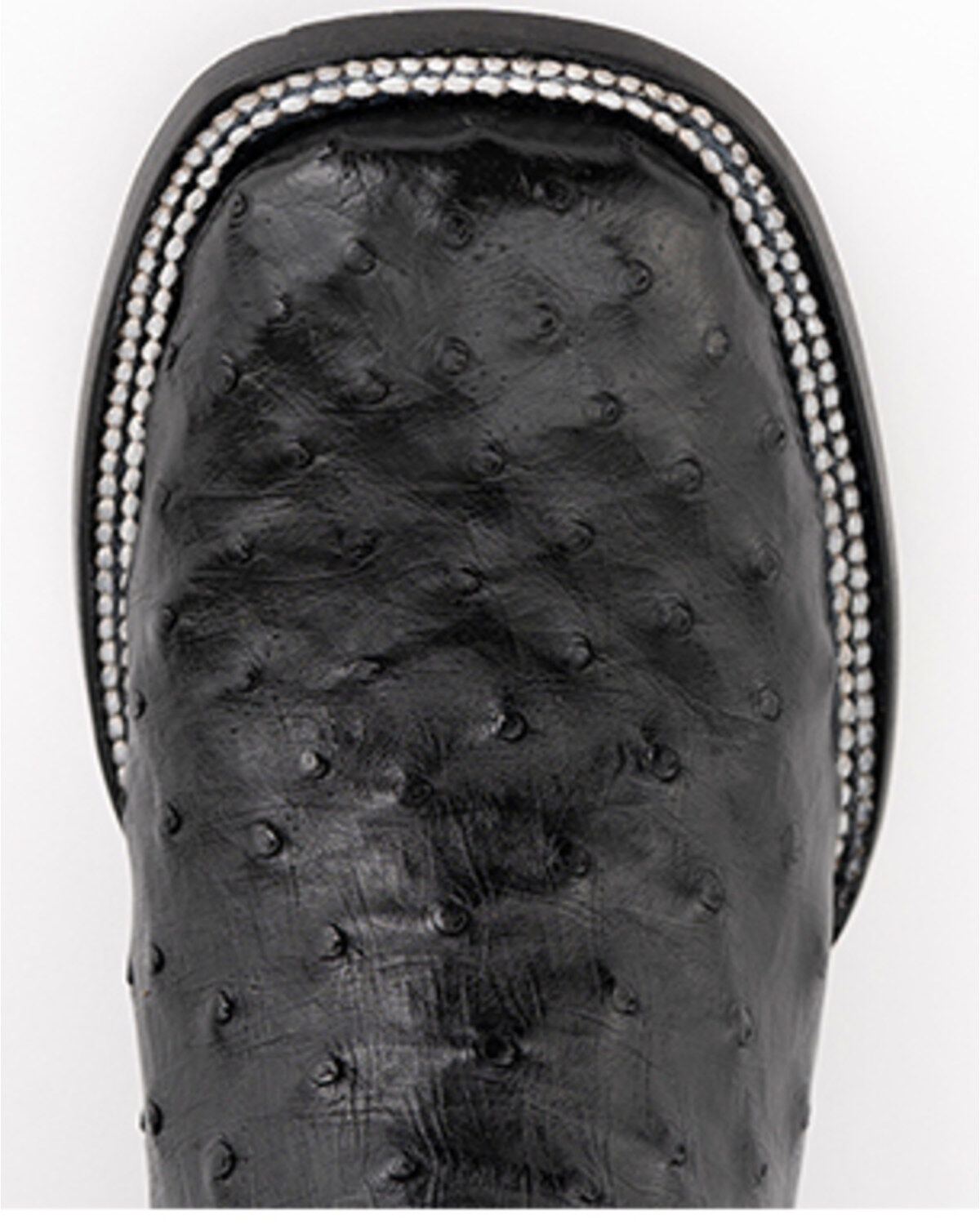 Image #6 - Ferrini Men's Full-Quill Ostrich Embroidered Western Boots - Broad Square Toe, Black, hi-res