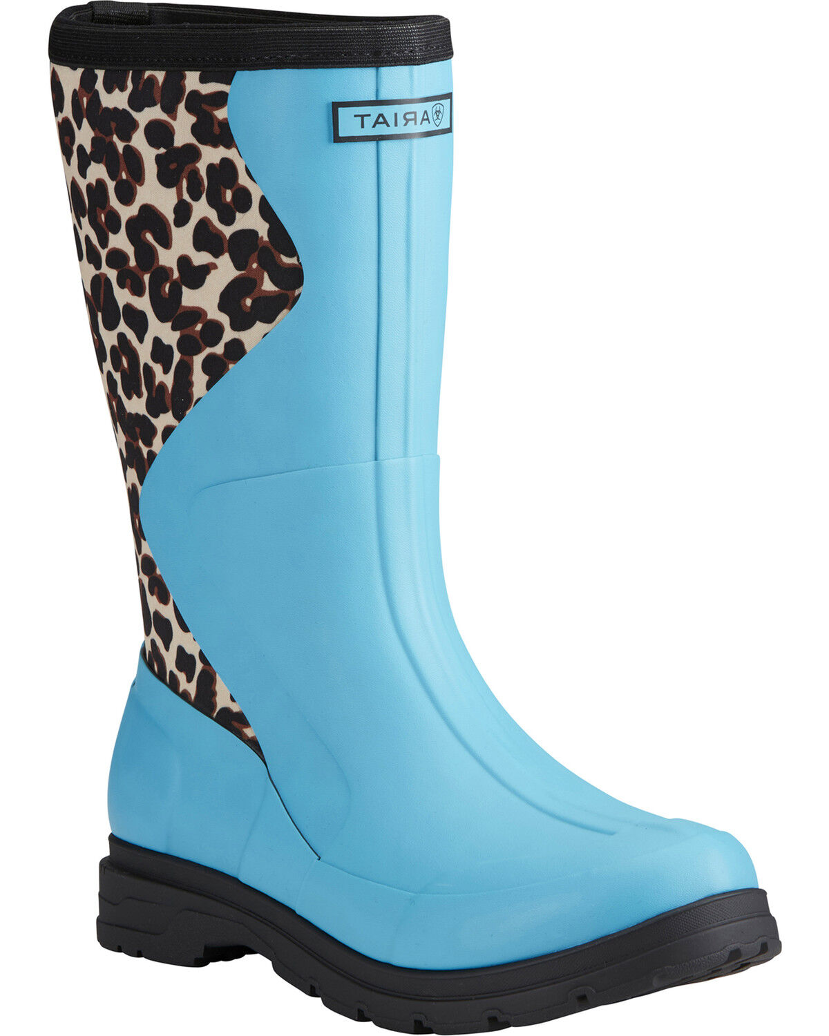 leopard rubber boots