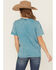 Image #4 - Shyanne Women's Home On The Range Short Sleeve Graphic Tee, Turquoise, hi-res