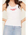Image #3 - Youth in Revolt Women's Good Hearted Woman Ribbed Tank, White, hi-res
