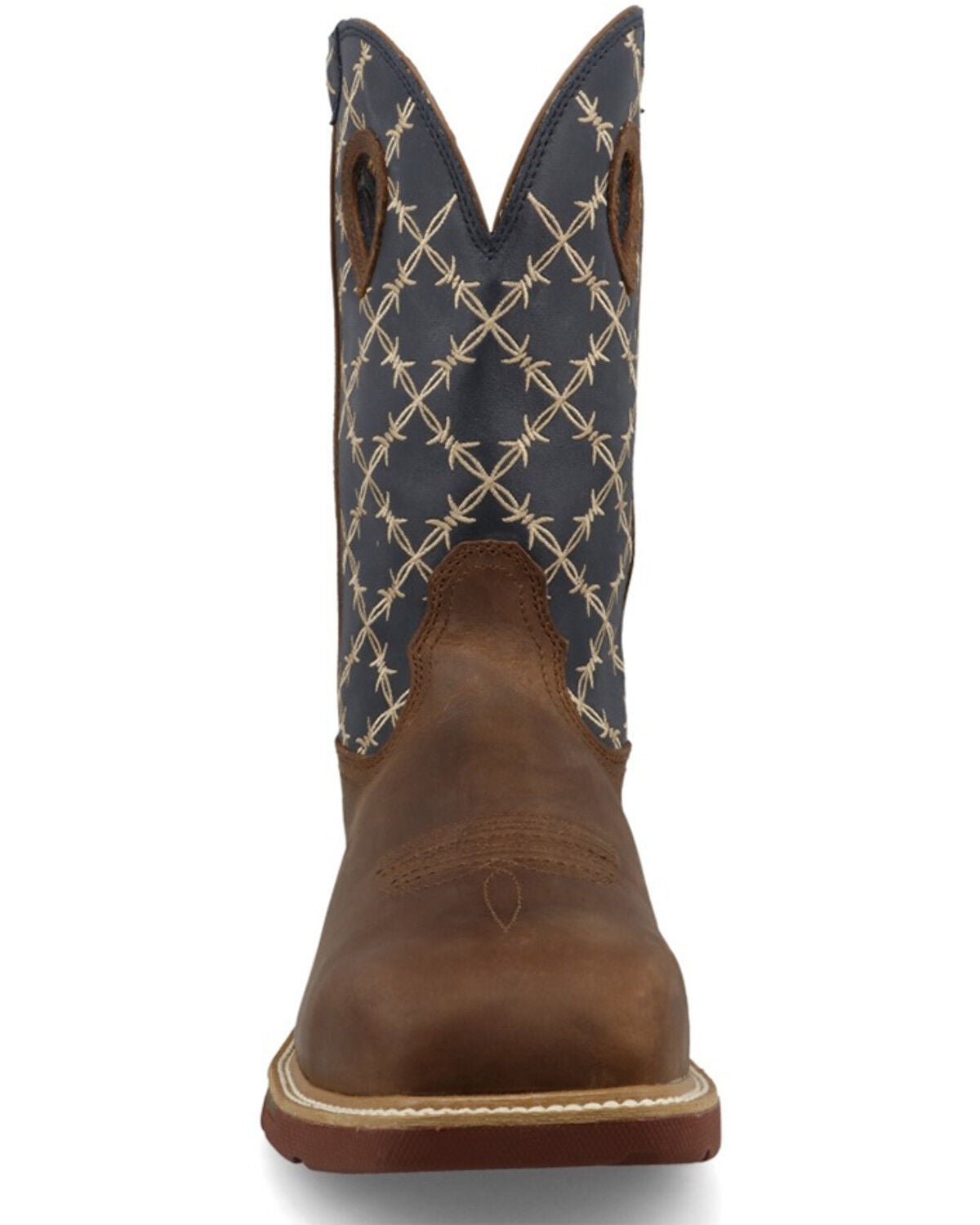 Image #4 - Twisted X Men's Waterproof Pull-On Work Boots - Nano Composite Toe, Brown, hi-res