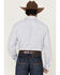 Image #4 - Wrangler x Cody Johnson Men's Striped Print Long Sleeve Button-Down Western Shirt, Blue, hi-res