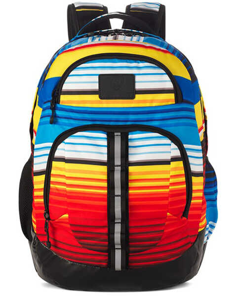 Ariat Serape Striped Adjustable Strap Backpack, Multi, hi-res