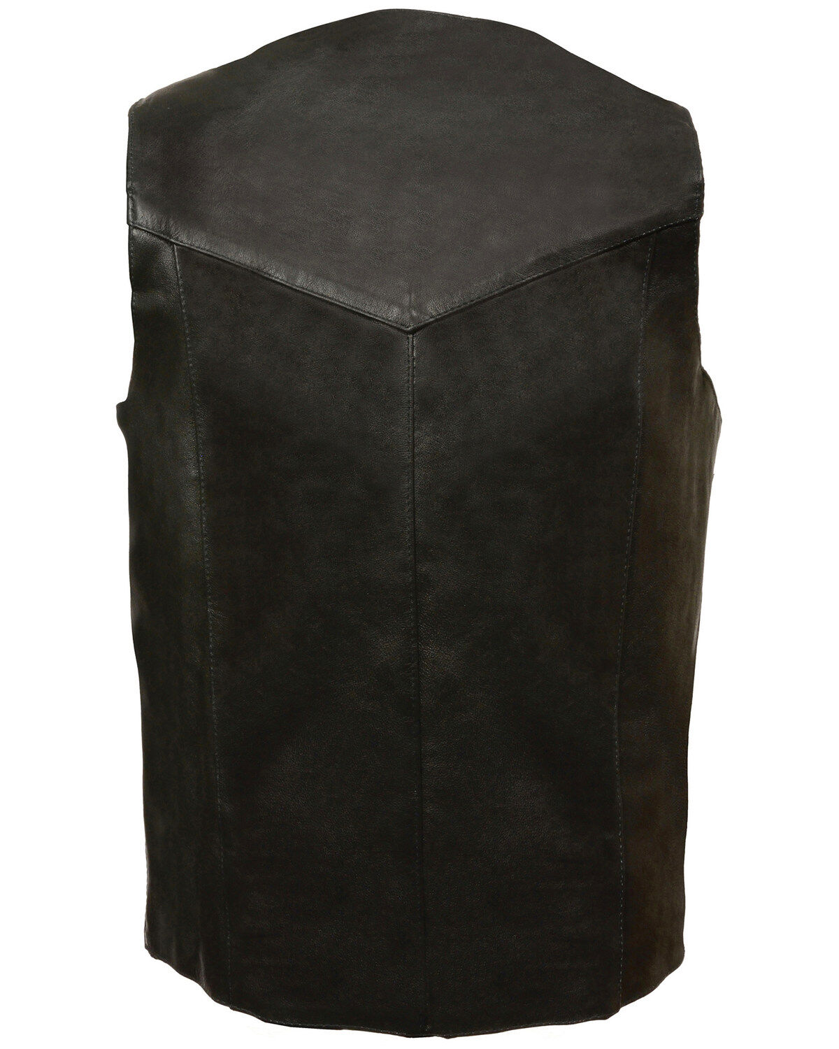 Image #2 - Milwaukee Leather Men's Snap Front Biker Vest - 2X Tall, Black, hi-res