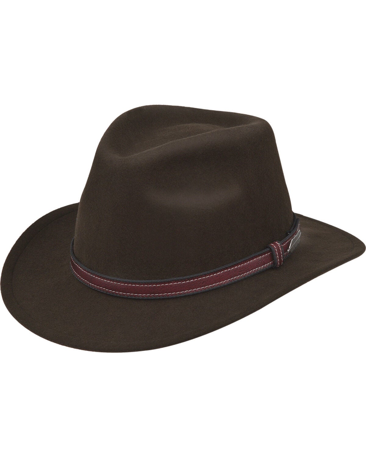 Black Creek Men's Felt Western Fashion Hat, Olive, hi-res