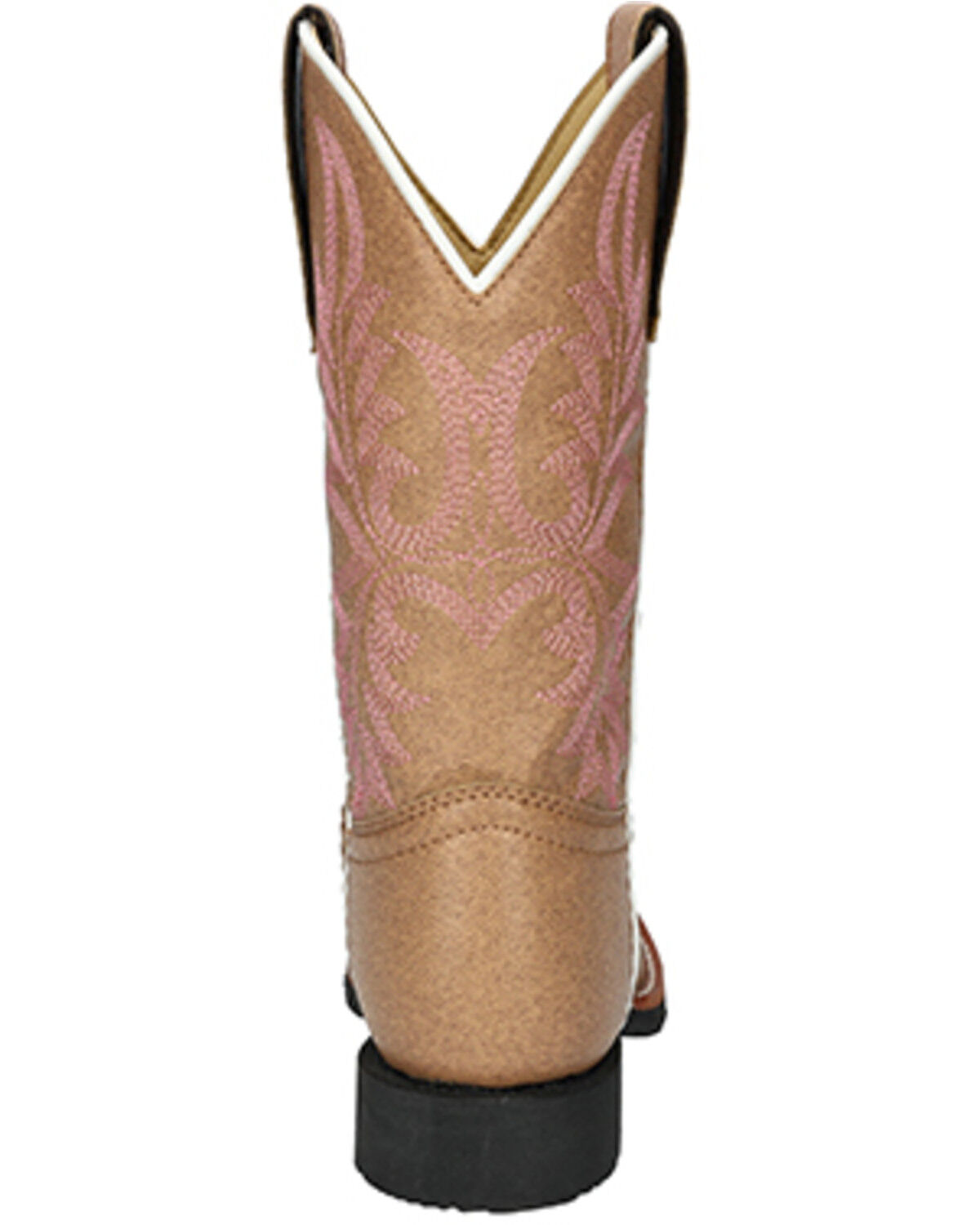 Image #5 - Smoky Mountain Girls' Mustang Western Boots - Round Toe, Tan, hi-res