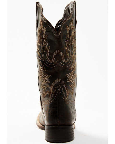 Image #5 - Myra Bag Women's Poppin Western Boots - Square Toe , Dark Brown, hi-res