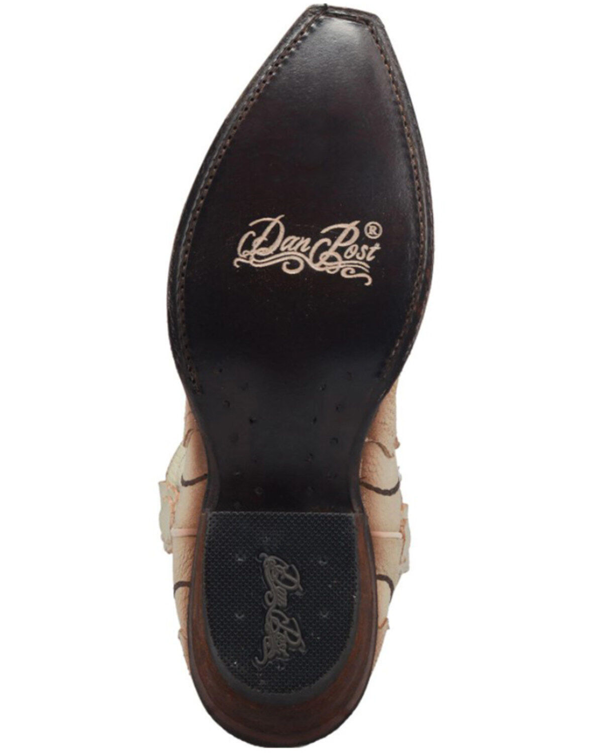 Image #7 - Dan Post Women's Rustic Flower Embroidery Western Booties - Snip Toe , , hi-res
