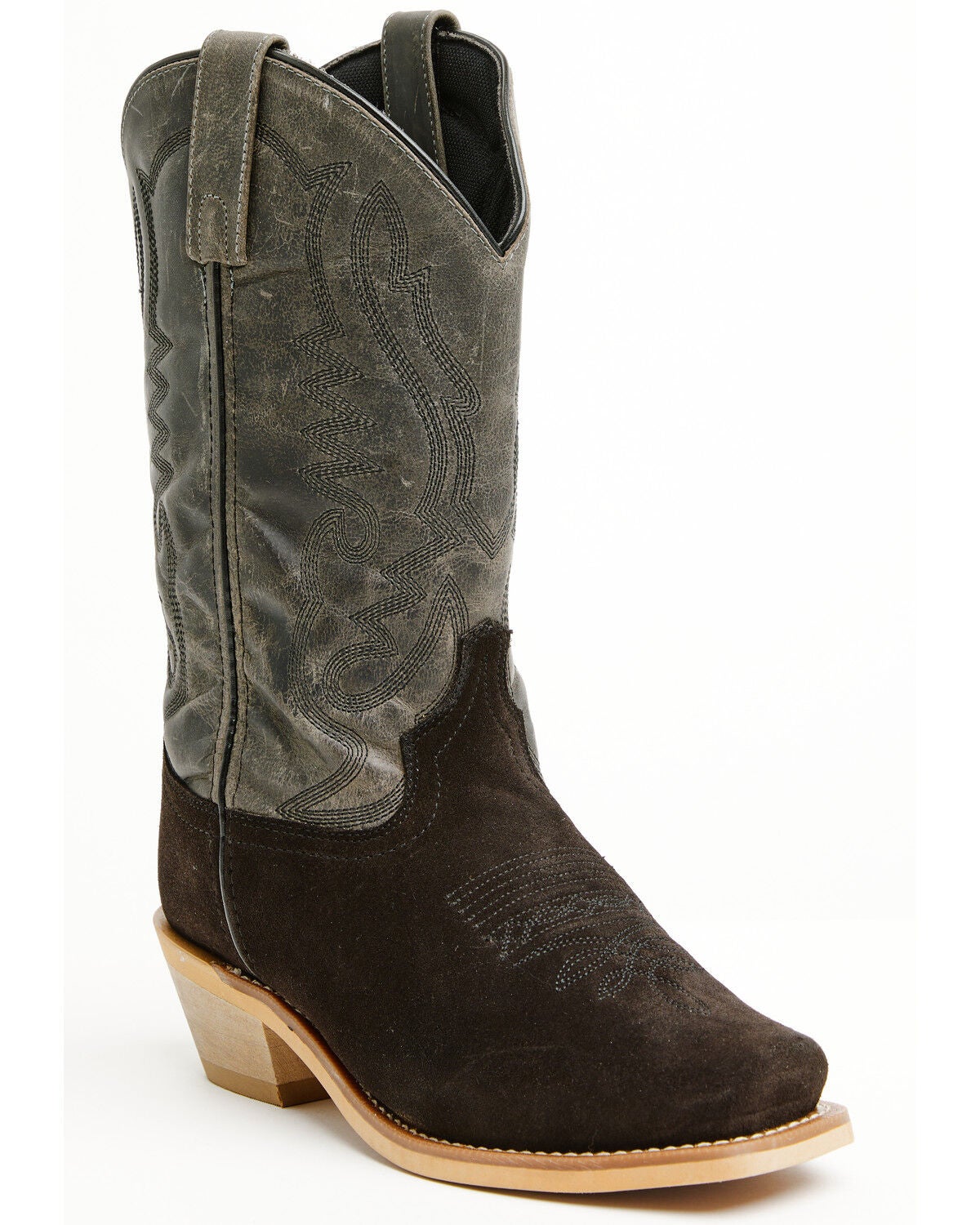 Smoky Mountain Men's Santa Fe Performance Western Boots - Square Toe, Black, hi-res