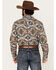 Image #4 - Cody James Men's Buckle Up Southwestern Print Long Sleeve Snap Western Shirt, Blue, hi-res