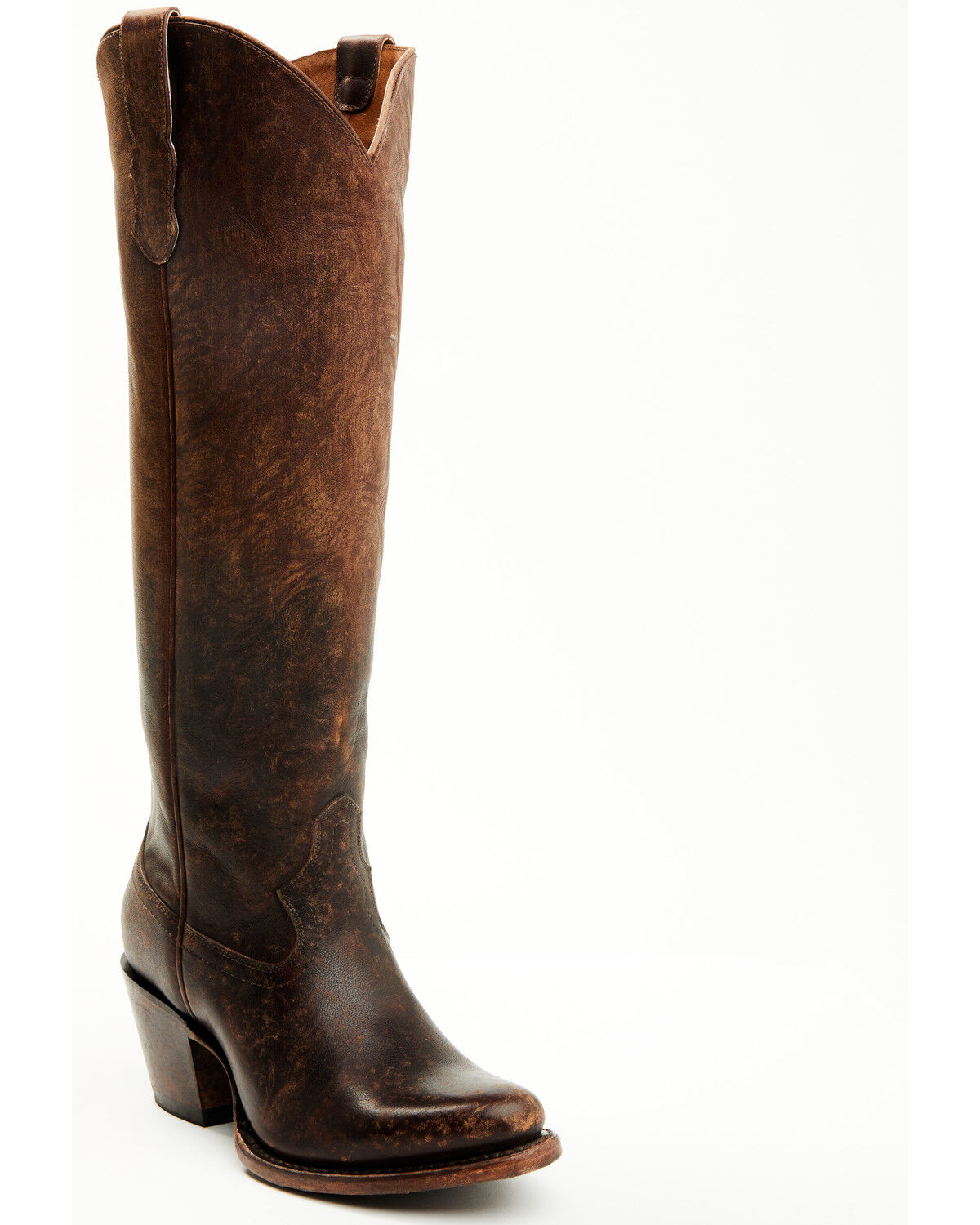 Image #1 - Cleo + Wolf Women's Brianna Tall Western Boots - Round Toe, Brown, hi-res